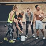 Comparison of Orange Theory exercises and CrossFit workouts in image form