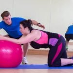 Enhance workout routines with MAX FITNESS 75cm exercise ball - weight limit 300lbs, a must-have for fitness enthusiasts